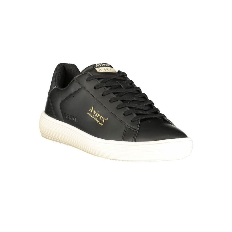 Avirex MIKEL Black Polyurethane Men Sneaker
