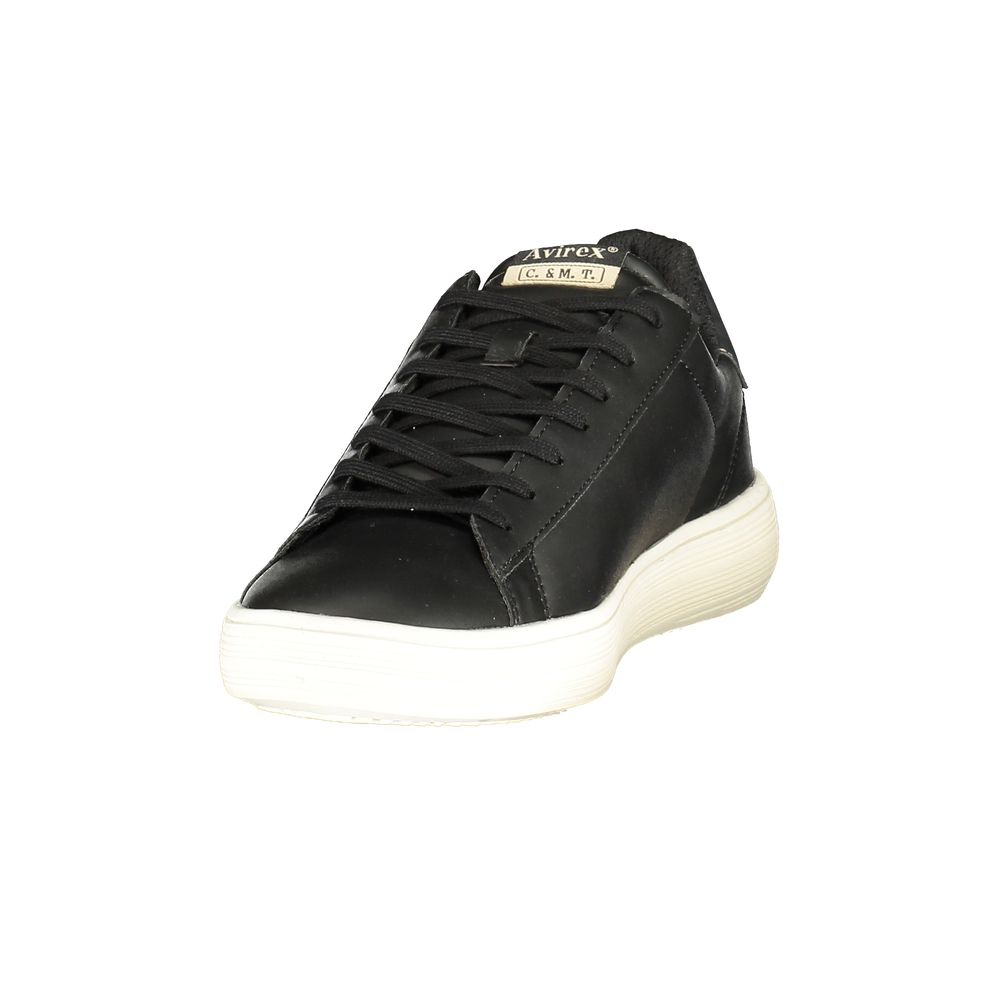 Avirex MIKEL Black Polyurethane Men Sneaker