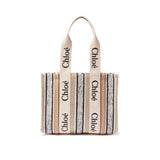 Chloé Beige Linen Tote Bag - Elegant and Versatile