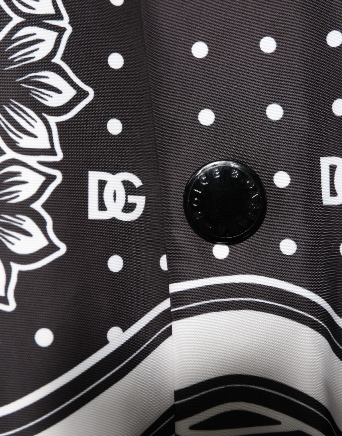 Bomber pour homme Dolce & Gabbana motif bandana noir et blanc