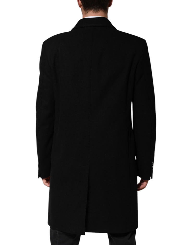Veste blazer Dolce & Gabbana noire à un bouton avec écusson héraldique
