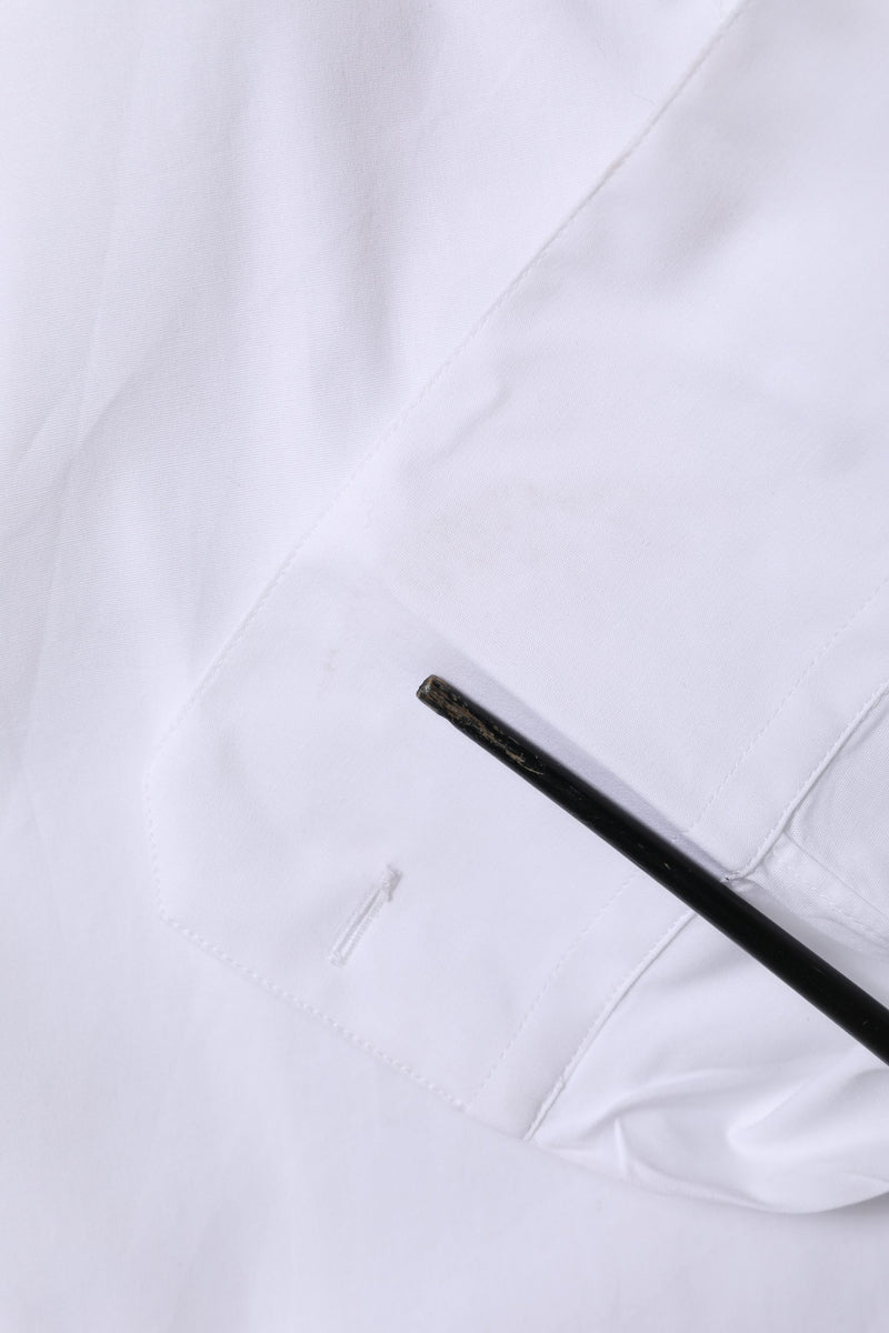 Chemise habillée à manches longues en coton blanc doré de Dolce &amp; Gabbana