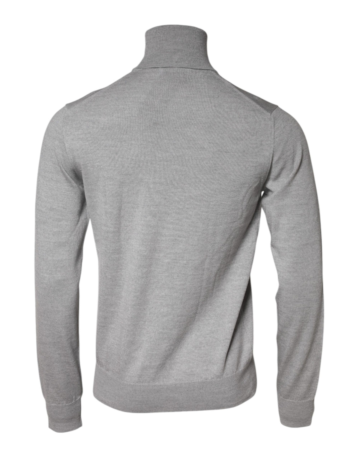 Pull Dolce & Gabbana gris à col roulé et manches longues