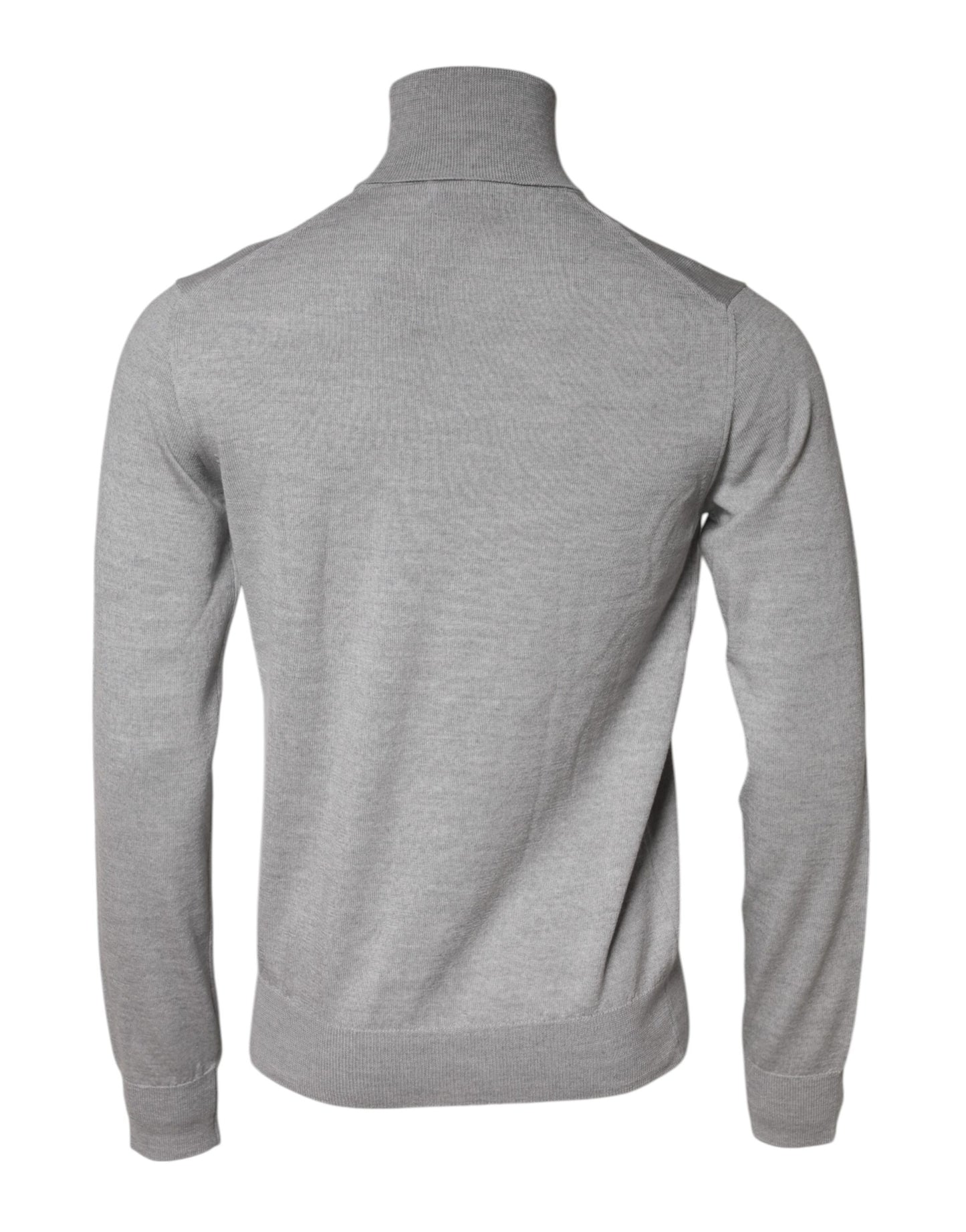Pull Dolce & Gabbana gris à col roulé et manches longues