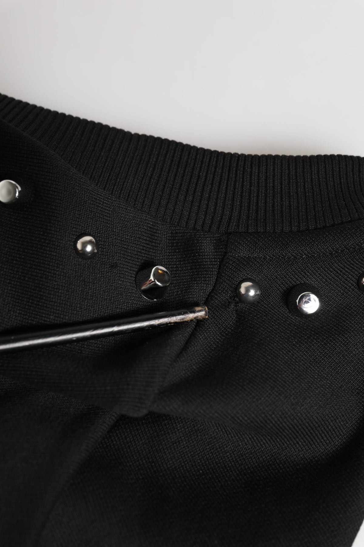 Pull Dolce & Gabbana en coton noir orné