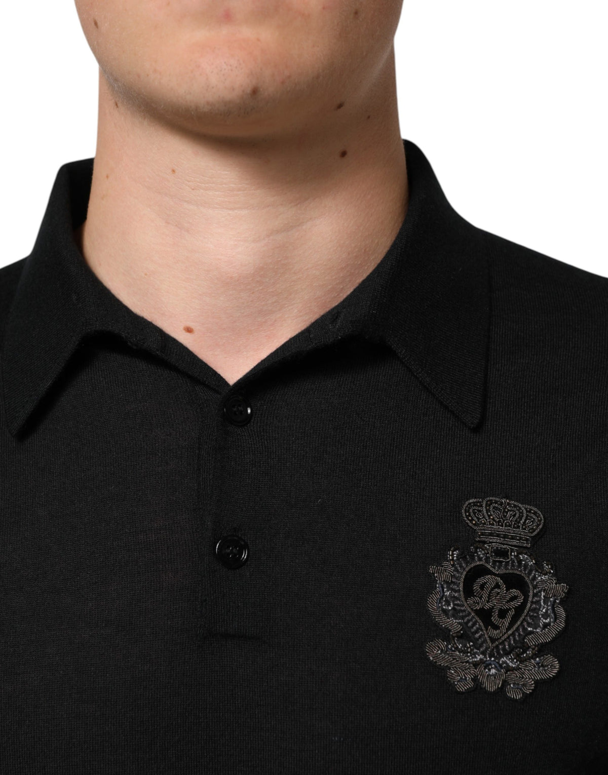 Pull à manches longues Dolce &amp; Gabbana Black Crest pour homme