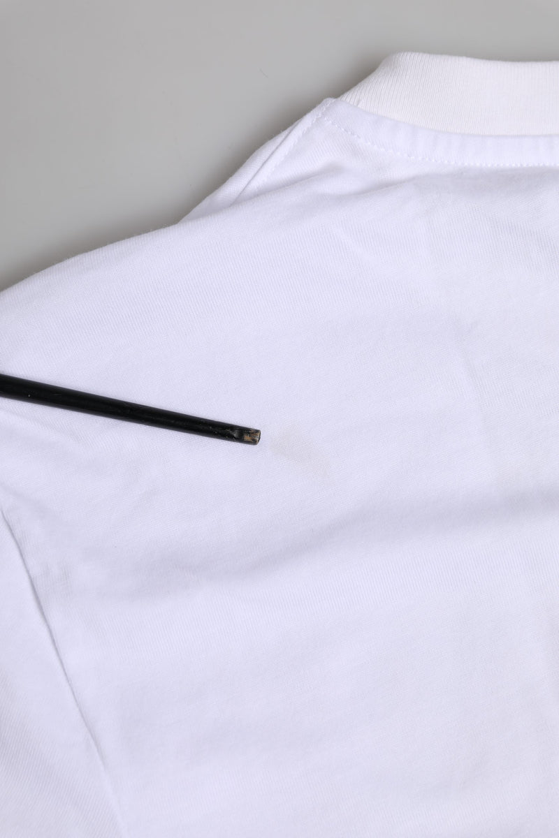 T-shirt homme Dolce & Gabbana en coton blanc avec broderie logo DG