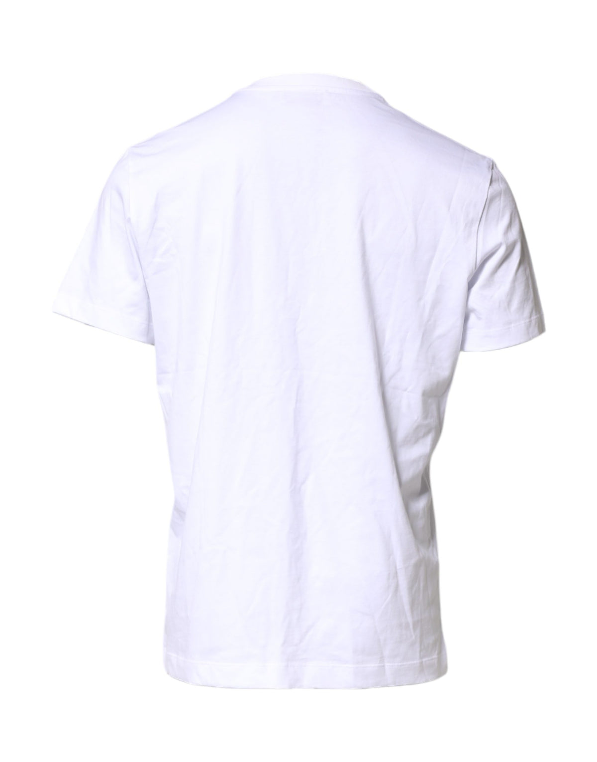 T-shirt Homme Dolce & Gabbana en Coton Blanc Brodé Logo DG