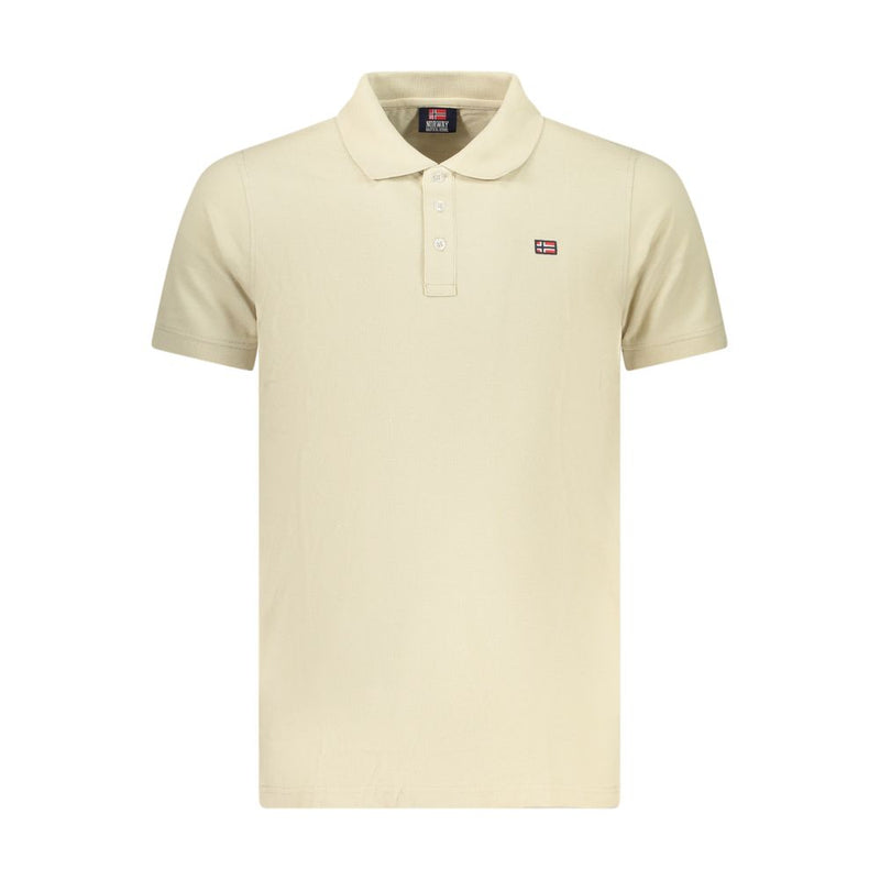 Noorwegen 1963 Beige Katoenen Herenpolo