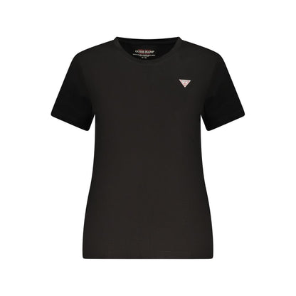 Guess Jeans Black Cotton Women T-Shirt