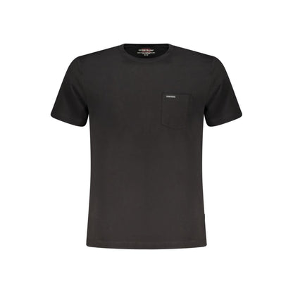 T-shirt homme en coton bio noir Guess Jeans