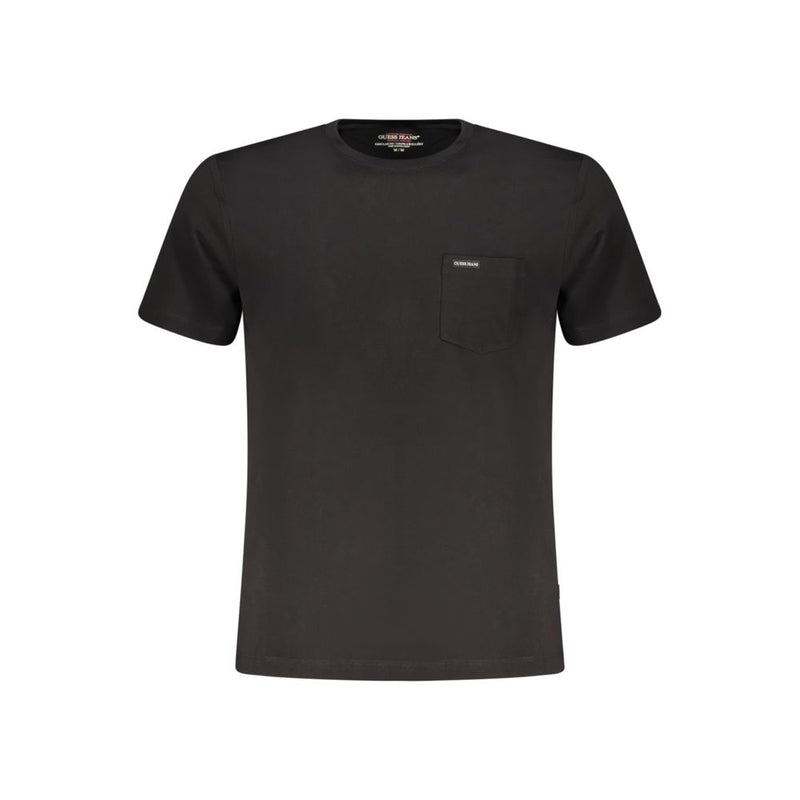 Guess Jeans Black Organic Cotton Men T-Shirt