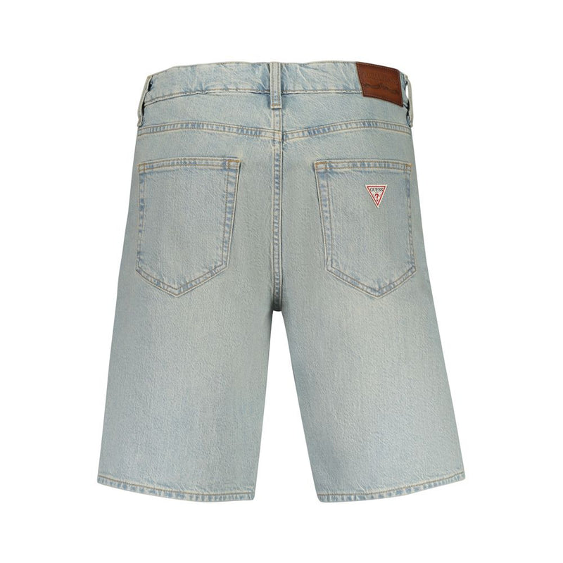 Guess Jeans Azzurro Katoenen Heren Bermuda Shorts