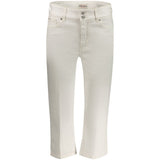 Guess Jeans Bianco Cotton Women Capri - Élégance et Confort