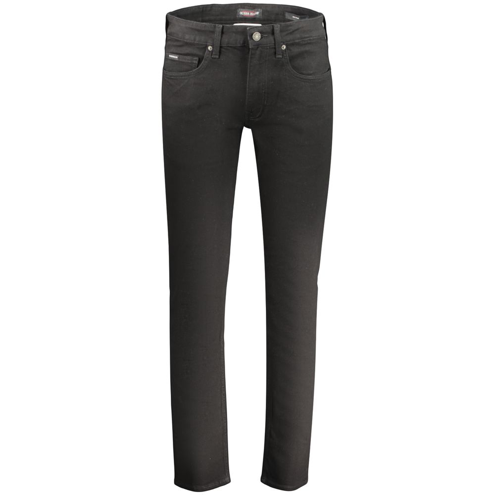 Guess Jeans Black Cotton Mens Jeans - Slim Fit Style