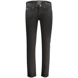 Guess Jeans Black Cotton Mens Jeans - Slim Fit Style