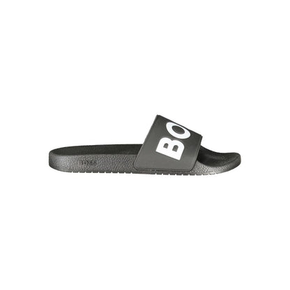 Hugo Boss Black Polyurethane Men's Slipper