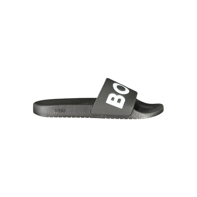 Hugo Boss Black Polyurethane Men's Slipper