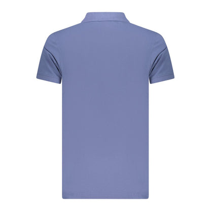 Noorwegen 1963 Blauw Katoenen Heren Polo