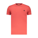 Timberland Red Organic Cotton Slim-Fit Men T-Shirt