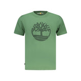 Timberland Verde Cotton Men T-Shirt - Style Meets Comfort