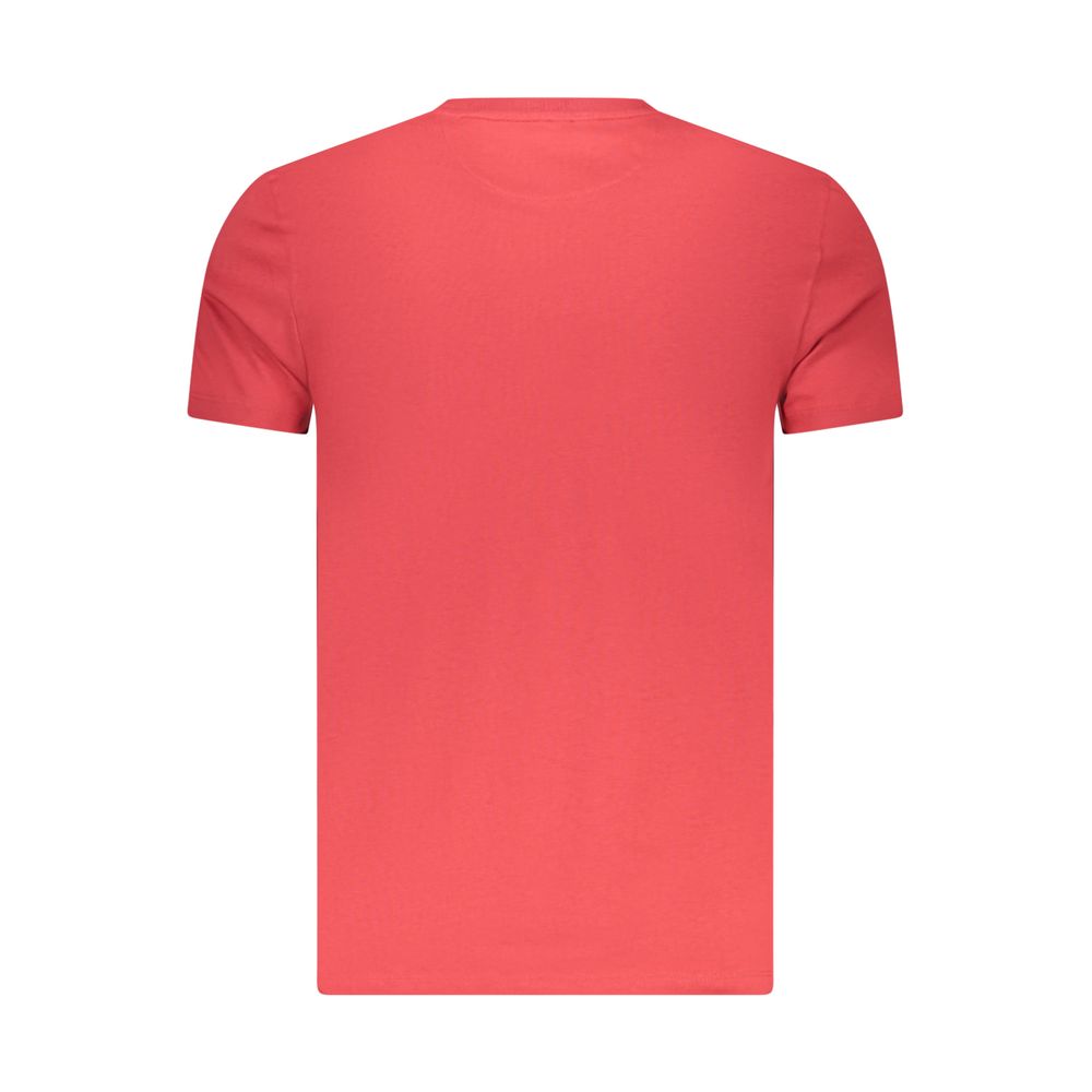 Timberland Rosso Cotton Men T-Shirt - Slim Fit Crew Neck