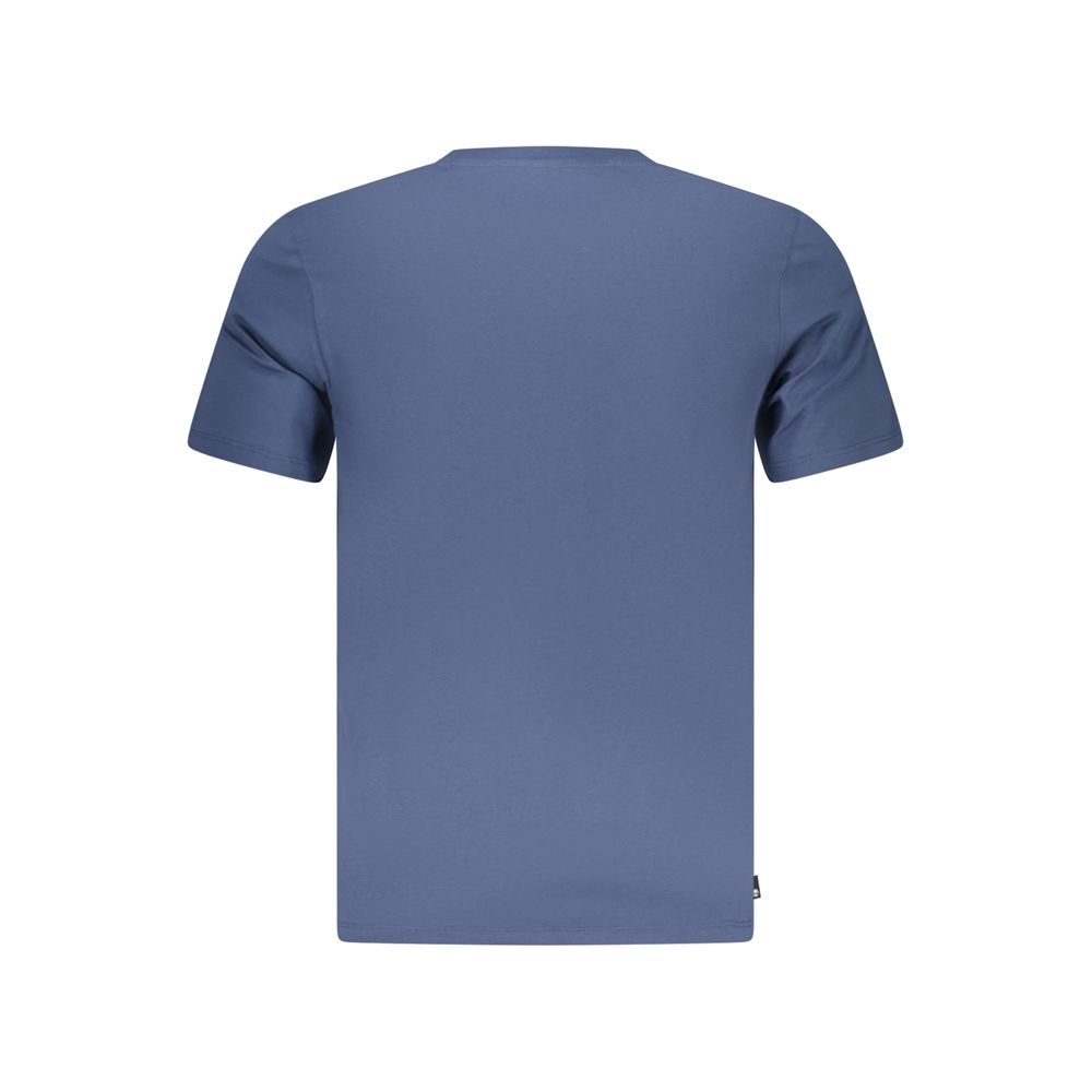 Timberland Blue Cotton Men T-Shirt - Classic Style