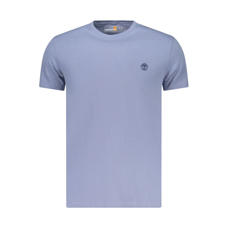 Timberland Azzurro Cotton Men T-Shirt - Slim Fit Crew Neck