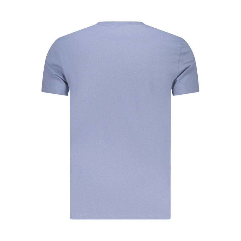 Timberland Azzurro Cotton Men T-Shirt - Slim Fit Crew Neck