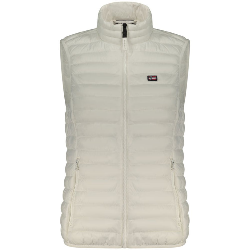 Norway 1963 Bianco Poliammide Women's Gilet