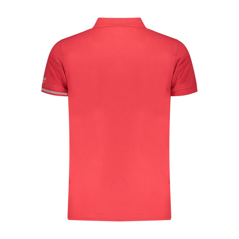 Iceberg Red Cotton Men's Polo Shirt - Luxury Streetwear