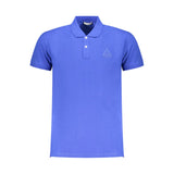 Iceberg Blue Cotton Men Polo Shirt