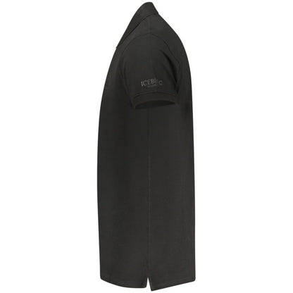 Iceberg Zwart Katoenen Polo Shirt voor Heren