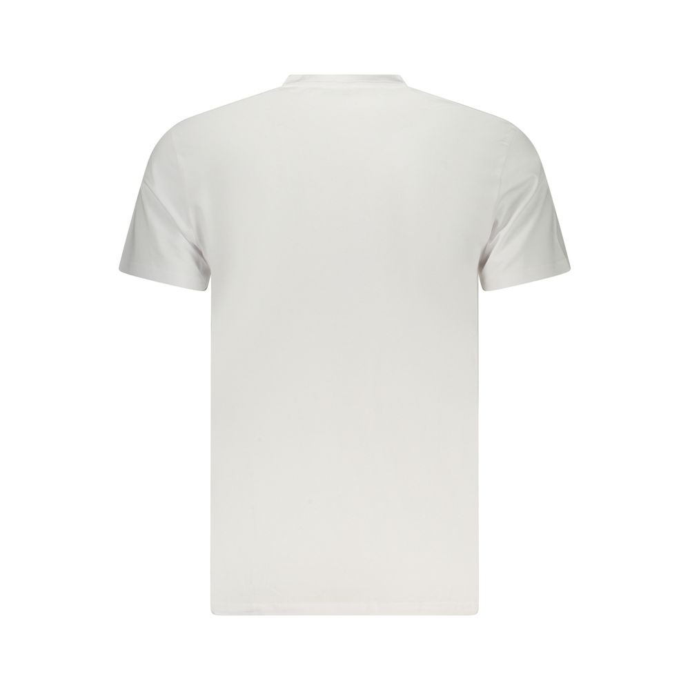 Iceberg Neon Cotton Men T-Shirt - Bold White Crew Neck Tee