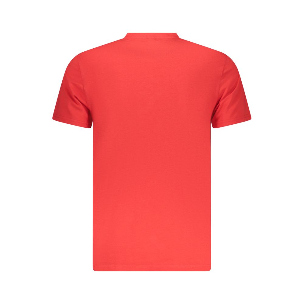 Iceberg Red Cotton Men's T-Shirt - Stylish Comfort