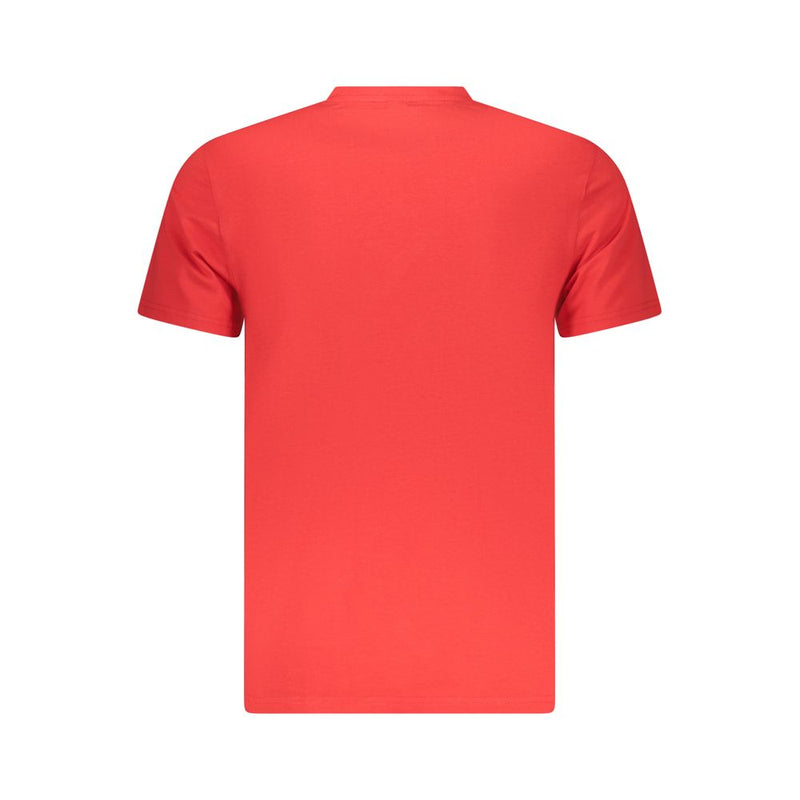 Iceberg Red Cotton Men's T-Shirt - Stylish Comfort