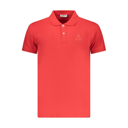 Iceberg Rosso Cotton Mens Polo Shirt - Bold Red Style