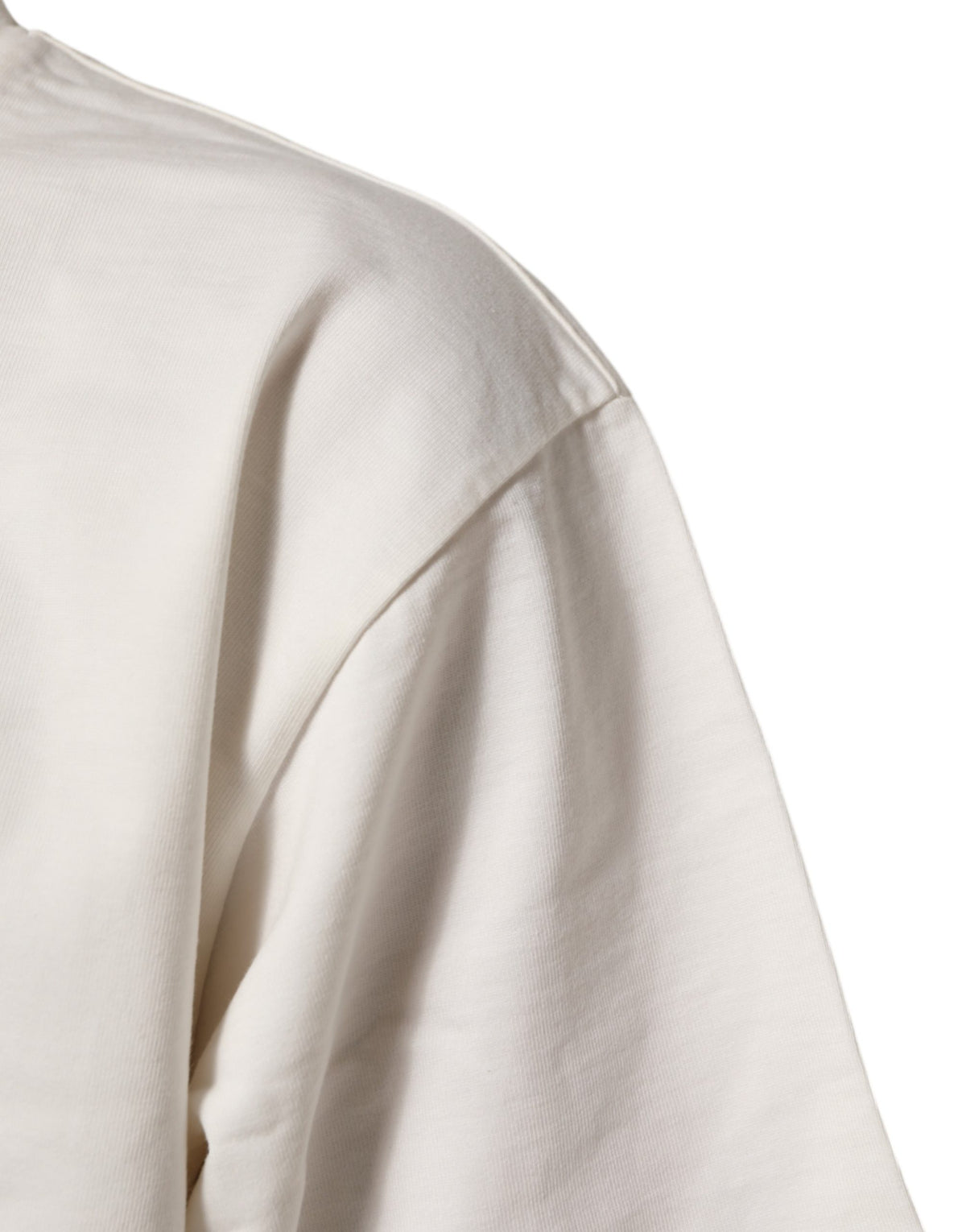 T-shirt ras du cou Dolce & Gabbana blanc en coton imprimé logo pour homme