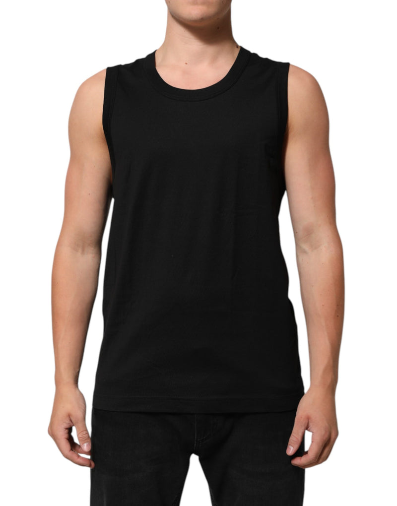 Dolce & Gabbana Zwart Katoenen Mouwloos Heren Tanktop T-shirt