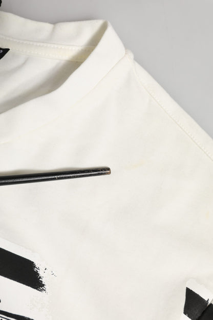 Dolce & Gabbana Wit Katoenen T-shirt met Ronde Hals en Bandanaprint