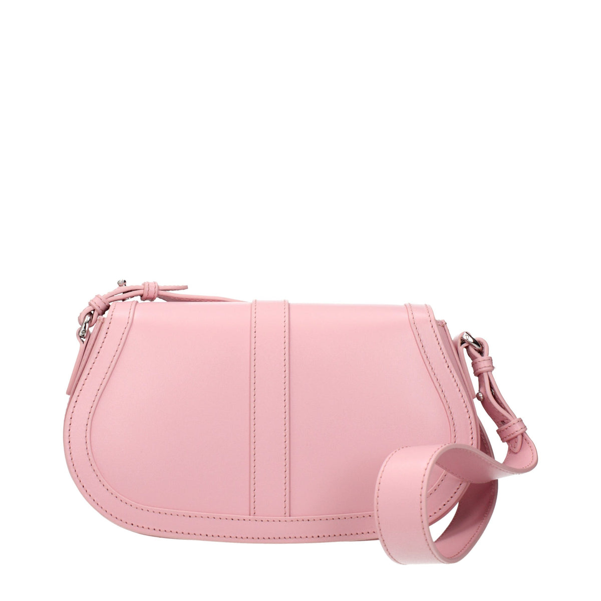 Sac à Bandoulière en Cuir Rose Versace