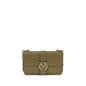 PINKO Bicolor Calf Leather Bos Taurus Shoulder Bag