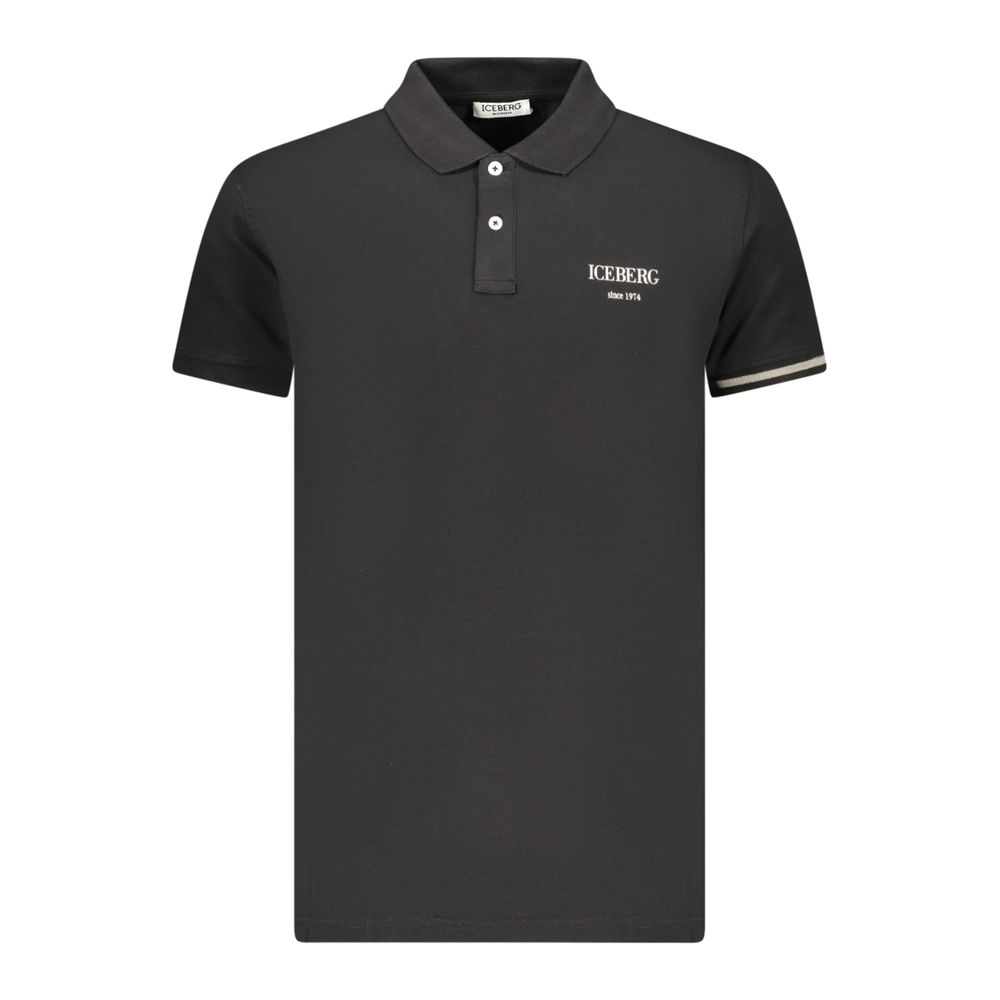 Iceberg Zwart Katoenen Polo Shirt voor Heren