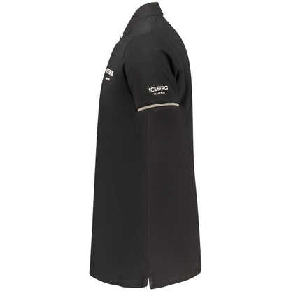 Iceberg Zwart Katoenen Polo Shirt voor Heren