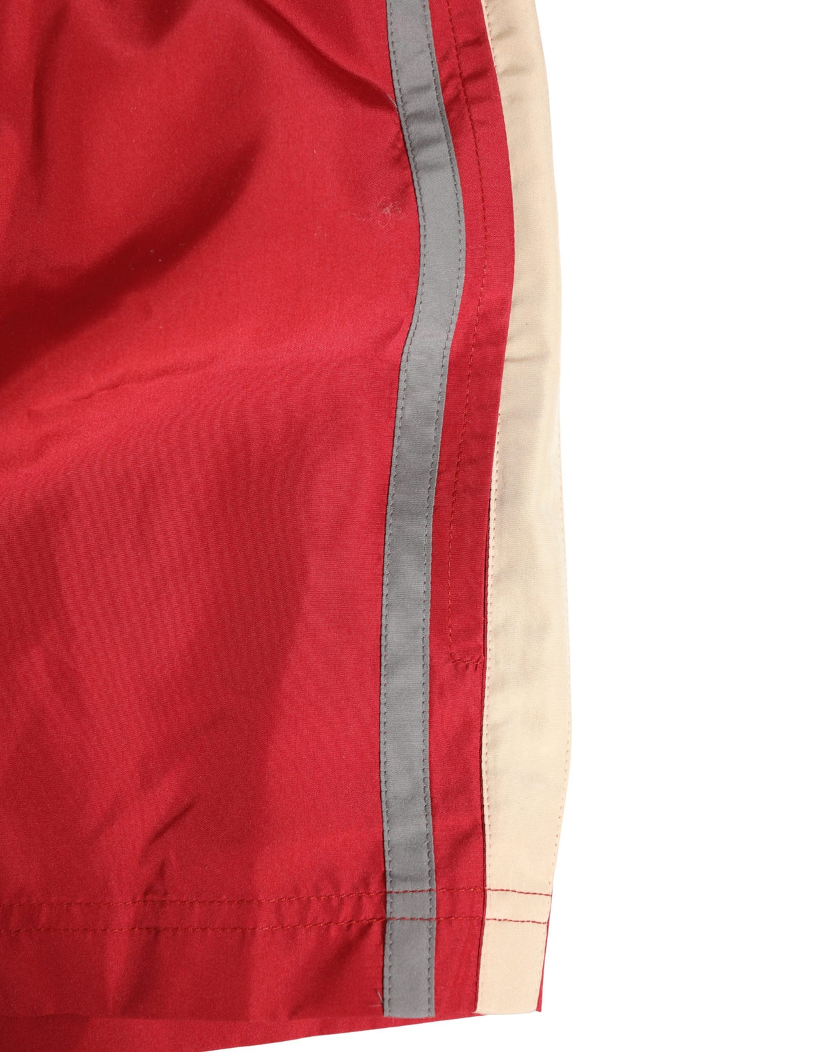 Dolce & Gabbana Red Polyester Men Drawstring Swim Shorts