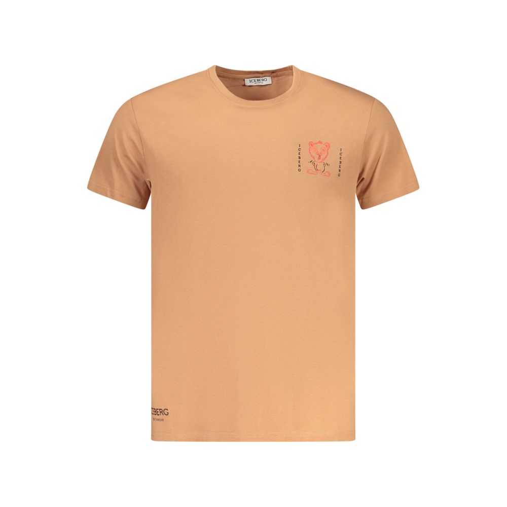 Iceberg Marrone T-Shirt en Coton pour Homme