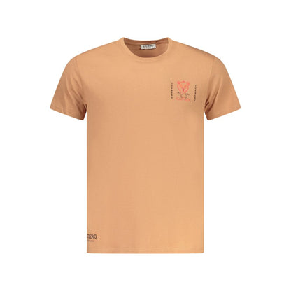 Iceberg Marrone Katoenen T-shirt voor Heren