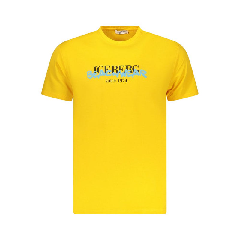 Iceberg Neon Cotton Men T-Shirt