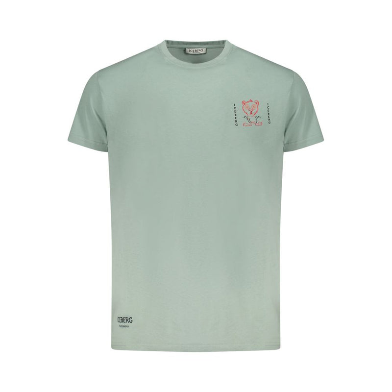 Iceberg Groen Katoenen Heren T-Shirt