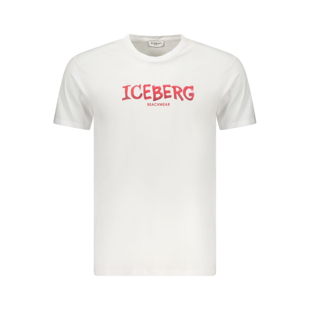 T-Shirt Iceberg Bianco en Coton pour Homme